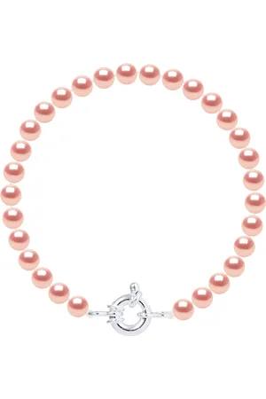 Diadema Rank armband Water Parels Sweet Round 6-7 mm natuurlijke Rose Luxury 925