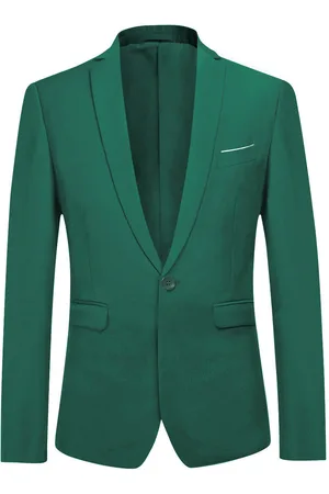 Allthemen Lichtgroene stijlvolle blazer Casual blazer met één knop