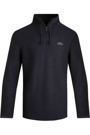 Weird Fish Heren Cruiser Macaroni Quarter Zip Pullover (Marine)