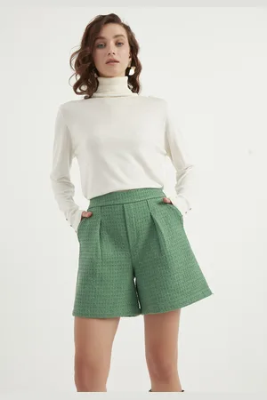 HERITA Geplooide shorts