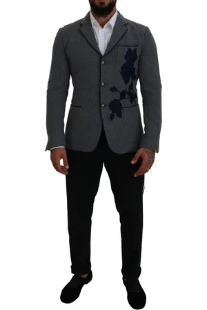 Dolce & Gabbana Wollen rozen geborduurd jasje
