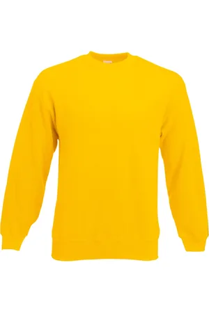 Fruit Of The Loom Heren Set-In Belcoro® garen Sweatshirt (Zonnebloem )