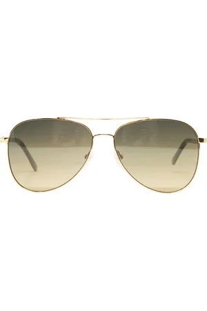 Calvin Klein Gradintlens Glanzende gouden zonnebril