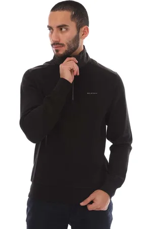 Belstaff Heren Cotton Fleece Alloy Quarter Zip Sweatshirt in