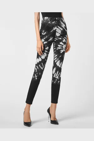Philipp Plein Super Hoge Taille Jegging Tie Dye