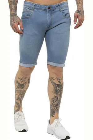 Enzo | Heren Skinny Fit Denim Shorts
