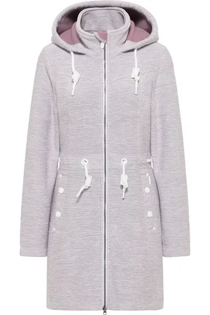 Icebound Yuka serie Gebreide fleece jas Dames licht lavendel melange