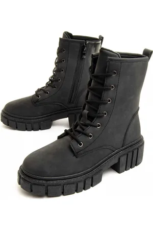 Montevita Plataform Boot Militarsuav In Black
