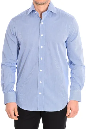 Café Coton MICROVICHY4 heren shirt met lange mouwen