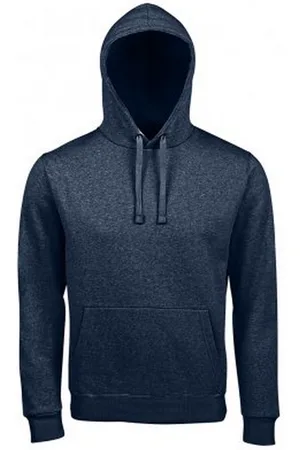 Sols Unisex Volwassenen Spencer Hooded Sweatshirt (Heide Denim)