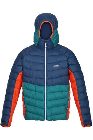 Regatta Heren Harrock Puffer Jacket (Admiraalblauw/Pacifisch groen)