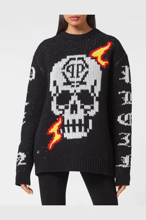 Philipp Plein Pullover Ronde Hals Skull