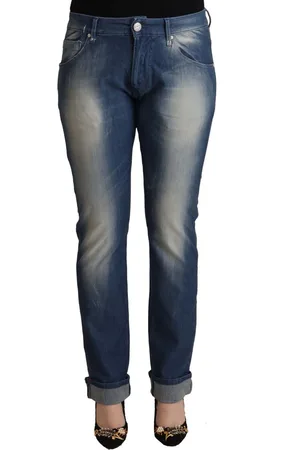 ACHT Skinny Jeans Met Gevouwen Zoom