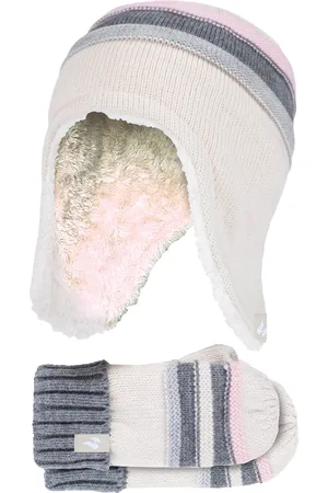 Heat Holders Pom Pom Muts En Wanten Set Voor Meisjes - Buttercream