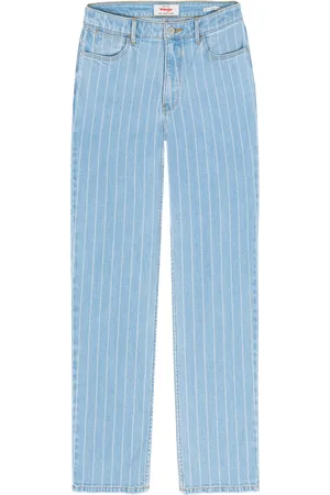 Wrangler Straight Croptone Stripe Jeans
