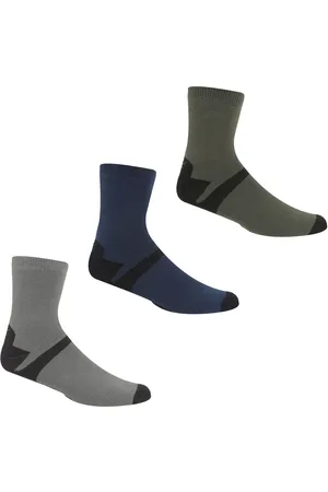Regatta Heren Lifestyle Enkelsokken (pak van 3) (Donker staal/donker denim)