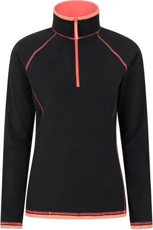 Mountain Warehouse Dames/Dames Montana Half Zip Fleece Top (Jet )
