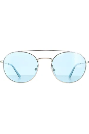 Calvin Klein Zonnebril CK18116S 046 Nikkel vast lichtblauw