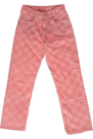 GAP Rechte jeans met ruitpatroon 484105 meisjes