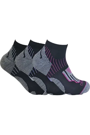 Sock Snob 3 paar gewatteerde anti-zweet enkelsokken voor dames