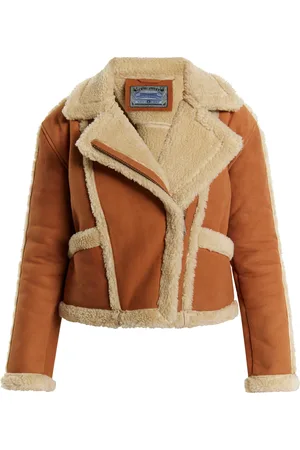 Dreimaster Leren bikerjack Dames cognac
