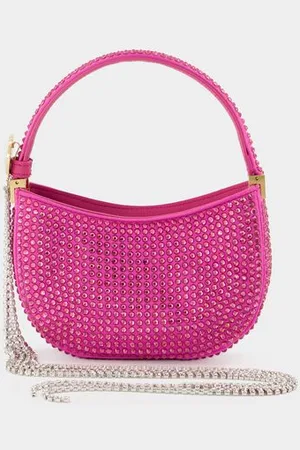 MAGDA BUTRYM Kleine Hobo Tas Zorya - - Leer - Fushia