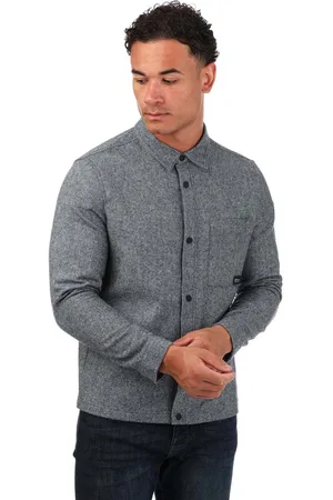 Ben Sherman Heren Geborsteld Twill Overshirt in