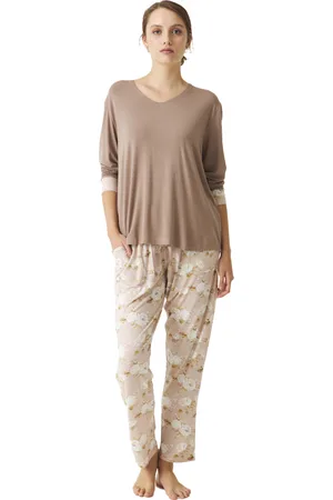 J And J Brothers Lange Mouw Pyjama JJBDP1001 vrouw