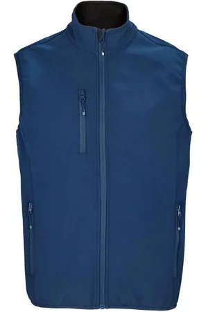 Sols Heren Falcon Softshell gerecyclede bodywarmer (Afgrond )