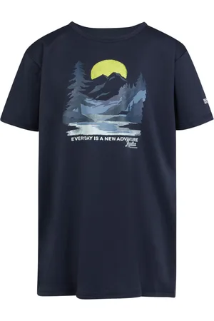Regatta Kinderen/Kinderen Alvardo VIII Landschap T-Shirt (Marine)