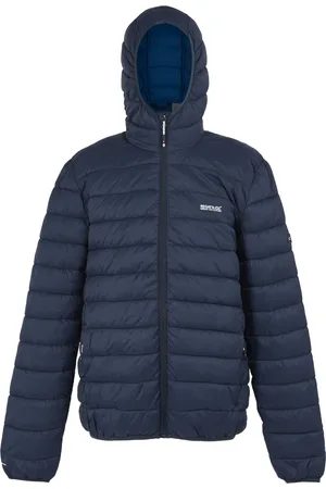 Regatta Heren Marizion gewatteerde jas met capuchon (Marine/Olympisch Blauw)