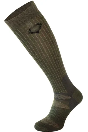 COMODO Lange sokken van merinowol voor heren en dames - Khaki Green