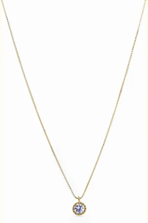 Luxenter Luxeketting, 925 sterling zilveren naadim en glanzende 18K vergulde zirkonia afwerking