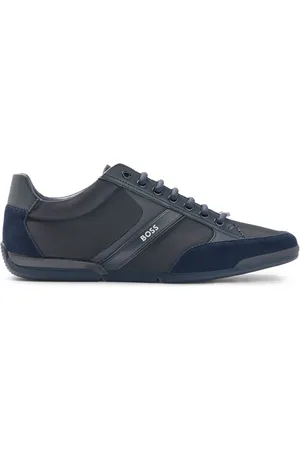 HUGO BOSS Saturn Low herentrainers in donkerblauw