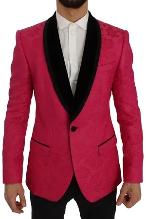Dolce & Gabbana Slim blazerjack van gebloemd brokaat