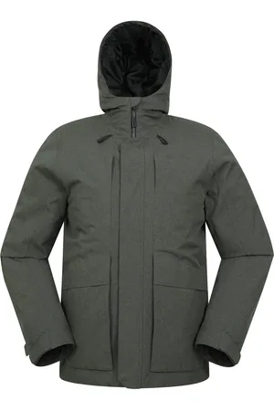 Mountain Warehouse Waterdichte gewatteerde heren Tempest Jacket ( Groen)