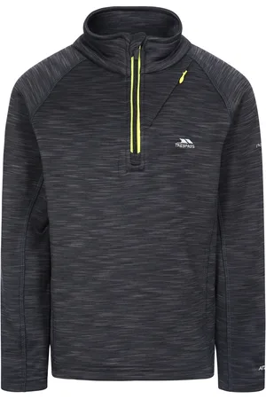 Trespass Childrens Boys Edvin Fleece Top (Zwarte mergel)