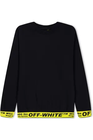 OFF-WHITE Off White Juniors Industrial Crewneck Sweatshirt voor jongens in geel