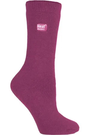 Heat Holders Lite 3 paar thermo damessokken - Diepe Fuchsia