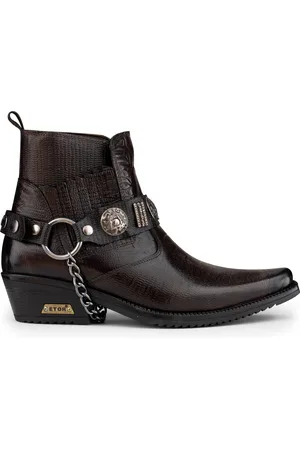 Infinity Lederen Winklepicker westerse gotische laarzen voor heren