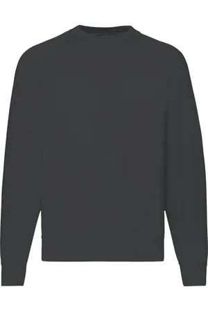 Fruit Of The Loom Heren Raglan Mouwen Belcoro® Sweatshirt (Licht Grafiet)