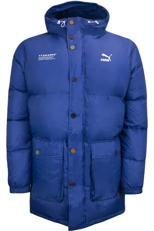 PUMA X TYAKASHA geweven donzen parka heren met capuchon en gewatteerde jas 595561 39