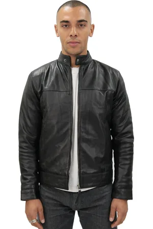 Infinity Heren retro leren bikerjack-Amsterdam