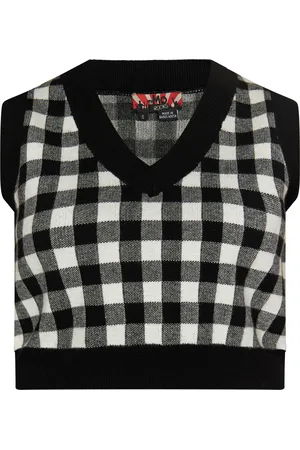 myMo Gebreide trui Dames zwart wit