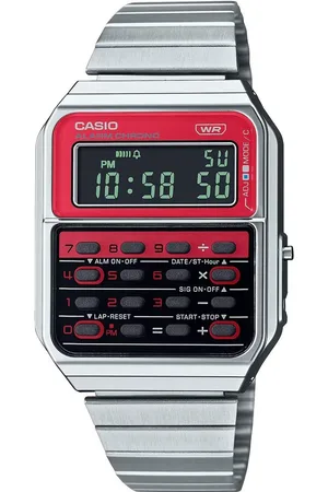 Casio Collection Vintage Unisex Horloge Zilverkleurig CA-500WE-4BEF
