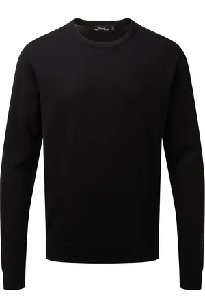 Premier Volwassenen Unisex Cotton Rich Crew Neck Sweater