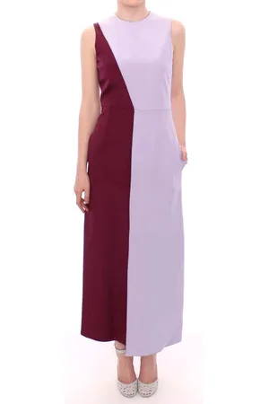 CASASOLA Lavendel Zijden Maxi-jurk
