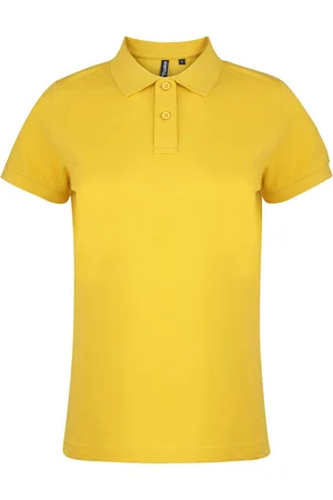 Asquith Dames/dames Poloshirt met korte mouwen en effen mouwen (Zonnebloem)