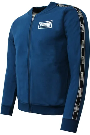 PUMA Holiday Pack Bomberjack Taped Logo Blue Track Top 581767 38