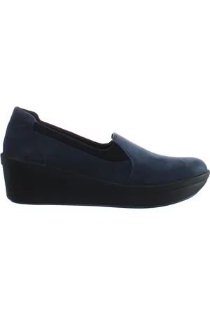 Clarks Step Rose Moon Dames Navy Wedges